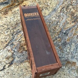 Bookers wooden whiskey box